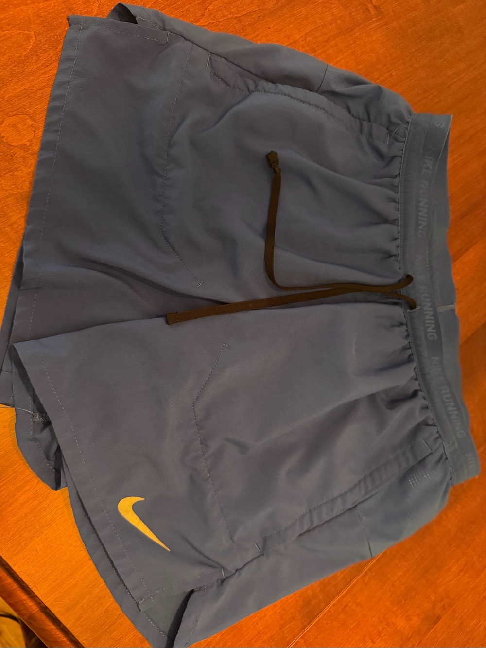 Nike Men’s Navy Athletic Shorts with Black Drawstring
